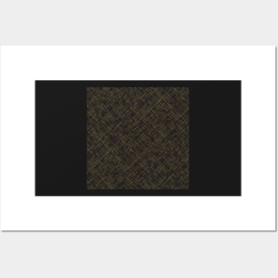 Timothy in Black and Gold Crosshatching Posters and Art